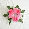 Decoratieve bloemen Simulatie Rose Garland kunstmatige bloemtafel kandelaar nep Non-Fading Anti-Fall Christmas Ornament