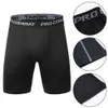 Shorts masculinos de fitness secaram rápido shorts apertados pernas de compressão elástica treinadores masculinos de corrida preto cinza plus size 3xl j240426