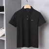 Men's Polos 2024 Sijitongda Shirt Silk Men Summer Summer Sleeve Breathable Thin Brodery Quality Big Taille S-xxl