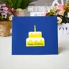 2024 Happy Birthday Card for Girl Kids Wife Husband 3d Birthday Cake Pop-Up Greeting Cards Postcards Gifts with Envelope3d pop up cake card