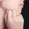 Ringos de cluster Gold 999 pés anel feminino