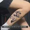 Tattoo Transfer Temporary tattoo stickers waterproof ink flower elements fake tattoos for men and women arm calf simulated tattoo color 240427