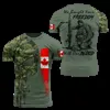 Magliette tattiche 3d canadese camuffato stampato da uomo T-shirt Army Combat Milita