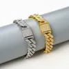 Silverhip Hop Shiny Link Chain Bracelet Men Men Mul