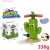 Sandspiel Wasser Spaß Cactus Sprinkler Outdoor Spielzeug Hinterhof Garten Sommer Cartoon Babyparty Q240426