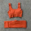 Kvinnors träningsdräkter Kvinnor Sömlösa Yoga Set Gym Fitness Suit Womens Push Up Bra High midjeben Sexig fitness Sportkläder 240424