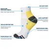 Meias 1Pairs homens homens meias casais Casais Pressão elástica Meias de compressão ao ar livre Trail esportiva Running Cycling Socks Boat Boat