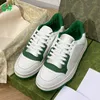 Nouvelles chaussures de créateurs Traineur de baskette plate Chaussures décontractées en relief Denim toile en cuir blanc vert Redblue Plateforme de mode pour hommes
