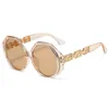 2024 Novos óculos de sol personalizados moda grande moldura display face small tends Óculos de sol ao ar livre vendas quentes