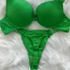 Mutandine da donna Acqua Diamond Legno femminile Push Up Bra Set Womens Sexy SEXT Two pezzi Set G-Thong Fast Logistics WholeSeleel2404