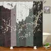 Shower Curtains Bathroom shower curtain 3D Chinese style landscape printed polyester waterproof Bath curtain home decoration curtains with hook