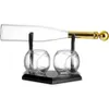 Herramientas de bares Regalos de whisky Casas de vinos transparentes Cazas de béisbol Bat Whisky Decanter y Baskey Whisky Gastas Juego de regalos Cocina de vidrio 240426