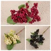 Decoratieve bloemen 2 stks 22 cm Korte bonen Branch Artificial Fruits Kerst Berry Single Foam Flower Plants Diy Wedding Home Garden Office