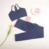 Women's Tracksuits CHREISURE 2PCS Seamless Womens Exercise Set Ultra thin Yoga Set Elastic Exercise Set Fitness Bra with Bicycle Shorts Fitness Suit 240424