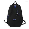 Plecak moda kobiety urocze nylon studencka szkolna kawaii damskie laptop lappack bagpack bookbag solidny kolor mochila