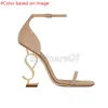 Met doos 2024 dames hoge hakken kleding schoenen kantoor ontwerper hakken sexy stijl suede lederen zwart wit goud dame luxe loafers sandalen rubber 35-41