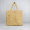 Полая сумка дизайнер Женский соломенная сумка пляжа вышитые буквы Сумка лето на открытом воздухе большая мощность сумки для покупок ширина 40 см нижней 37 см.