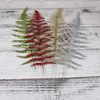 Fleurs décoratives 12 pcs arbre de Noël feuilles perses feuilles paillettes fleur de la feuille réaliste