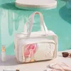 PU Bolsa de fitness de fitness transparente Bolsa de aseo impermeable Bolsa de almacenamiento de ropa portátil