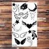 Tattoo Transfer Infinity Dog Paws Temporäre Tattoos für Erwachsene Kinder Realistische Lippen Angel Wings EKG gefälschte Tattoo Aufkleber Arm Hals Tatoos DIY 240427