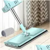 Mops Magic Self-Cleaning Squeeze Mop Microfiber Spin And Go Flat For Washing Floor Home Cleaning Tool Bathroom Accessories 210805 Drop Otgm2