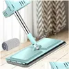 Mops Magic Zelfreinigende Squeeze Mop MicroFiber Spin en ga plat voor het wassen van vloer Home Reinigingsgereedschap Badkameraccessoires 210805 Drop OTGM2