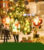 Kerstmisslichten LED Decoratieve nieuwigheid Hangend 3D -licht voor binnenramen muurdeur Slaapkamer Pathway Patio Decoraties1484651