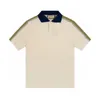 Mäns korta ärmar Designer Style Classic Turndown Collar Polo Shirt Half Sleeve High Version Lyxig Fashion Cotton T-shirt Couples 'Pengar