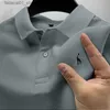 Men's T-Shirts Mens polo T-shirt shirt short sleeved versatile and fashionable high-end luxury 2024 summer trend Q240426