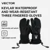 Guanti vettoriali vettoriali da donna a doppia tavola da esterno snowboard kevlar Waterproof usate resistenti a tre dita 3m cotone