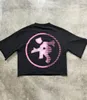 Harajuku tryck överdimensionerad grafisk t -skjorta gotiska bomullsskjortor par amerikanska streetwear y2k topp goth grunge kvinnor kläder 240423