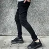 Men's Jeans Mens New Street Hip Hop Style Tear Tight Pencil Jeans Mens Fashion Slim Fit Hole Casual JeansL2404