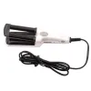 Irons 3 Barrel Ceramic Hair Curler Crimper Curling Iron Tong Waving trollstav rullskönhet Personlig vård Apparat 200V Salonverktyg