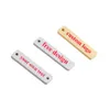 6*22 mm di abbigliamento personalizzato tag in metallo tag etichette in metallo etichette etichette incise con incisione gratuita design personalizzato 240416