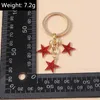 Keychains Lanyards Leuke emailster Keychain Multicolor Stars Key Chains vriendschap geschenken voor vrouwelijke mannen handtas hangers sleutels