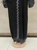 Vêtements ethniques Luxury Dubai Diamond Muslim Modest Robe Modest pour les femmes Élégant Arabe Femme Hijab Abaya 2024 Turquie à manches longues islamiques