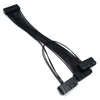 24Pin Dual PSU Power Extension Cable PC Three Power Supply Synchronization Cable Connector 12.6 Inches / 32cm