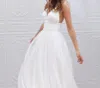 Ny design spaghetti hemkommande klänning sexig v nack brudtären i räckvidd aftonklänning party klänning prom gown1458402