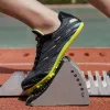 Laarzen nieuwe aankomst spiked schoenen mannen track en veld spikes sneakers dames hardloopschoenen voor jongens veter atletische trainingsschoenen