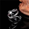 Anillos de pulpo de acero de titanio Gótico Monster Monster Punk Tentáculos Punk Anillo Tamaño ajustable Joya de joya AB199