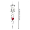 Figurines décoratives Crystal Glass Ball Spinner Spinner Gazing Spiral Tail Home Decoration suspendue