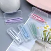 Contact Lens Accessories 1 Set Girl Travel Contact Lenses Tweezers Suction Stick Plastic Mini Contact Lens Case Eyes Care Tool Kit Accessories d240426