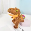 Nouveau mignon mini Tyrannosaurus rex sac de trèfle pendentif dessin animé dinosaure peluche poupée