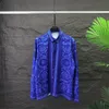 Designer Cloud Blue Hawaiiaanse stijl Heren met korte mouwen Shirt Plus maat Casual kraagknop Loose Beach S-XXL C7
