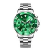 Wristwatches GUANQIN Green Water Ghost Series 316L Precision Steel Calendar Multifuctional Quartz Watch Waterproof Reloj Para Hombre