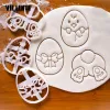 Molds Nieuwe ins Plastic Biscuit Grinder Wit Bakgereedschap Kerst Gingerbread Man Snowflake Biscuit Mold