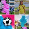 Other Event Party Supplies Creative Exploding Soccer Ball Decorations Innovative Gender Reveal Set Festive Holiday Props Homefavor Dhewg