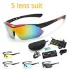 Myopia Customized Eyewear removable 5 lenses UV400 Night Vision Outdoors Polarized Road Cycling Bicycle Bike Riding SunGlasses 240416