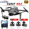 Drönare laumox sg907 max 4k dron gps 5g wifi z 3axis gimbal 25 minut lotu profesjonalne zdalnie sterowany quadcopter dron sg906 pro 2 2