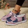 Casual Shoes 2024 Flat Heel Lace-Up Women's Flats Flying Woven Sneakers Lace Up Platform Lightweight Mesh Low Top Running